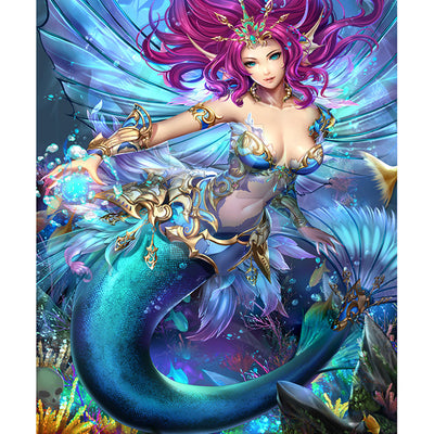 Diamond painting mermaid full diamond living room