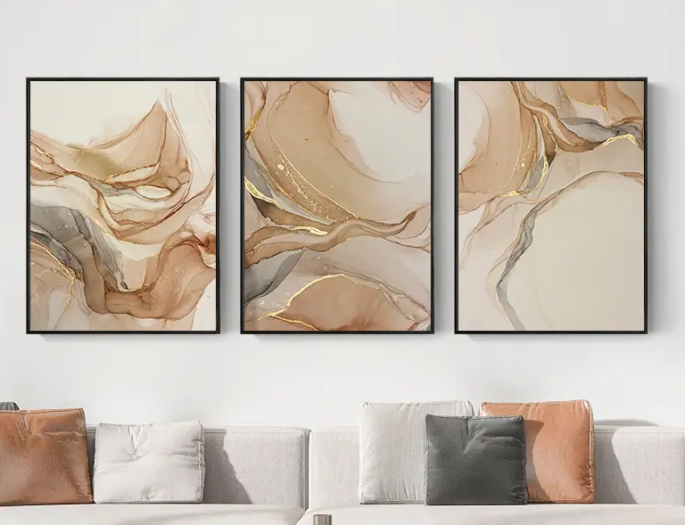 Abstract Marble Wall Art Set (3 Piece)