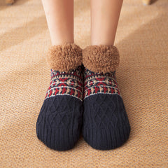 Nordic Plush Slipper Socks
