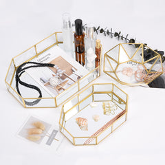 Gold Mirror Vanity Tray