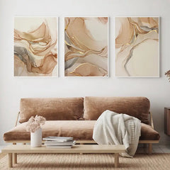 Abstract Marble Wall Art Set (3 Piece)