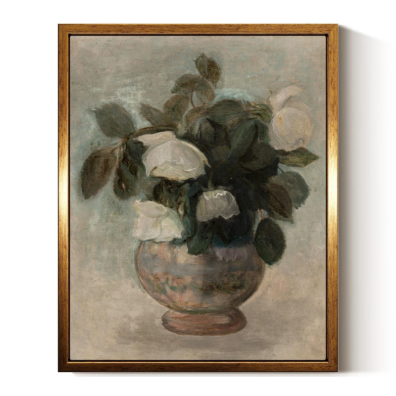 Vintage Floral Framed Wall Art (8x10)