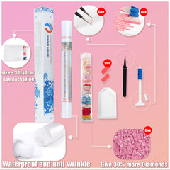 5D Moon Landscape Embroidery Diamond Painting Kit