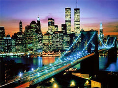 Bridge Night Scene Diamond Art