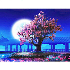 5D Moon Landscape Embroidery Diamond Painting Kit