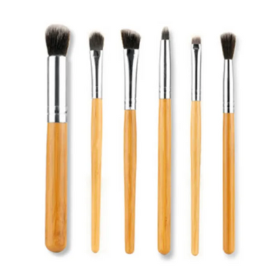 11-Piece Bamboo Makeup Brush Set