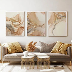 Abstract Marble Wall Art Set (3 Piece)