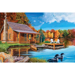 Lakeside Cabin Diamond Art